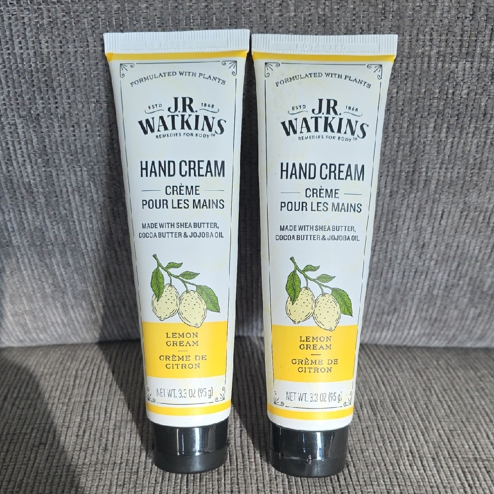 JR Watkins Hand Cream, Remedies For Body Lemon Cream,‎ Set Of Two, New